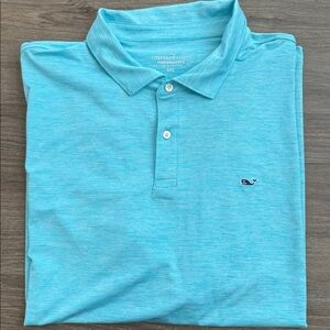 Vineyard Vines Performance Polo 2XL aqua